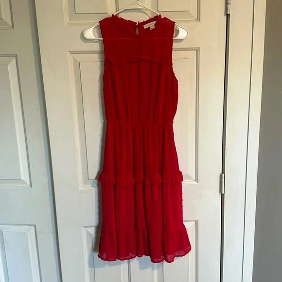 Monteau Los Angeles Size Small Red Dress - Picture 1 of 3